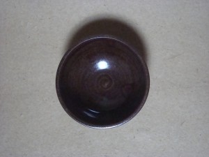 太田哲三窯　鉄釉4寸丸深鉢
